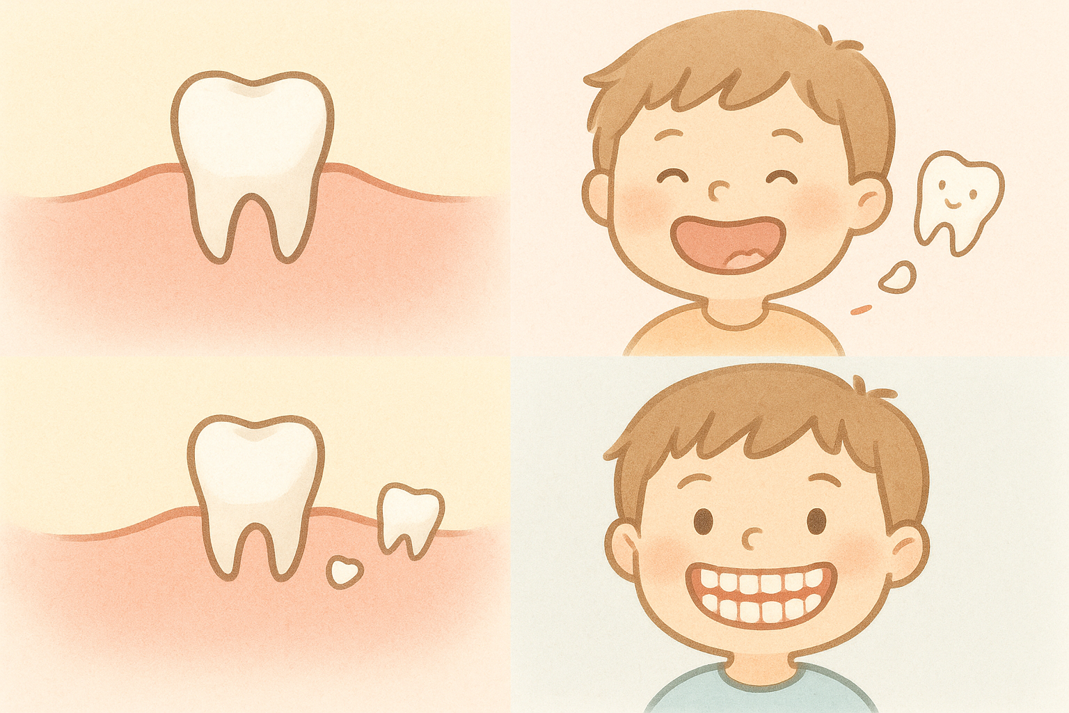 子どもの歯の生え変わり｜時期・順番・親が知っておくべき注意点